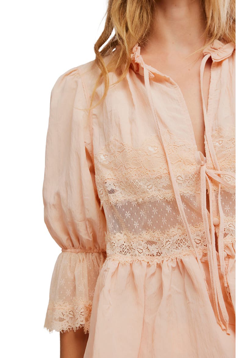 Intimately FP Forever Young Bed Jacket, Alternate, color, PEACH PIT
