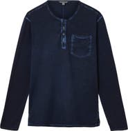 John Varvatos Baylor Organic Cotton Long Sleeve Henley