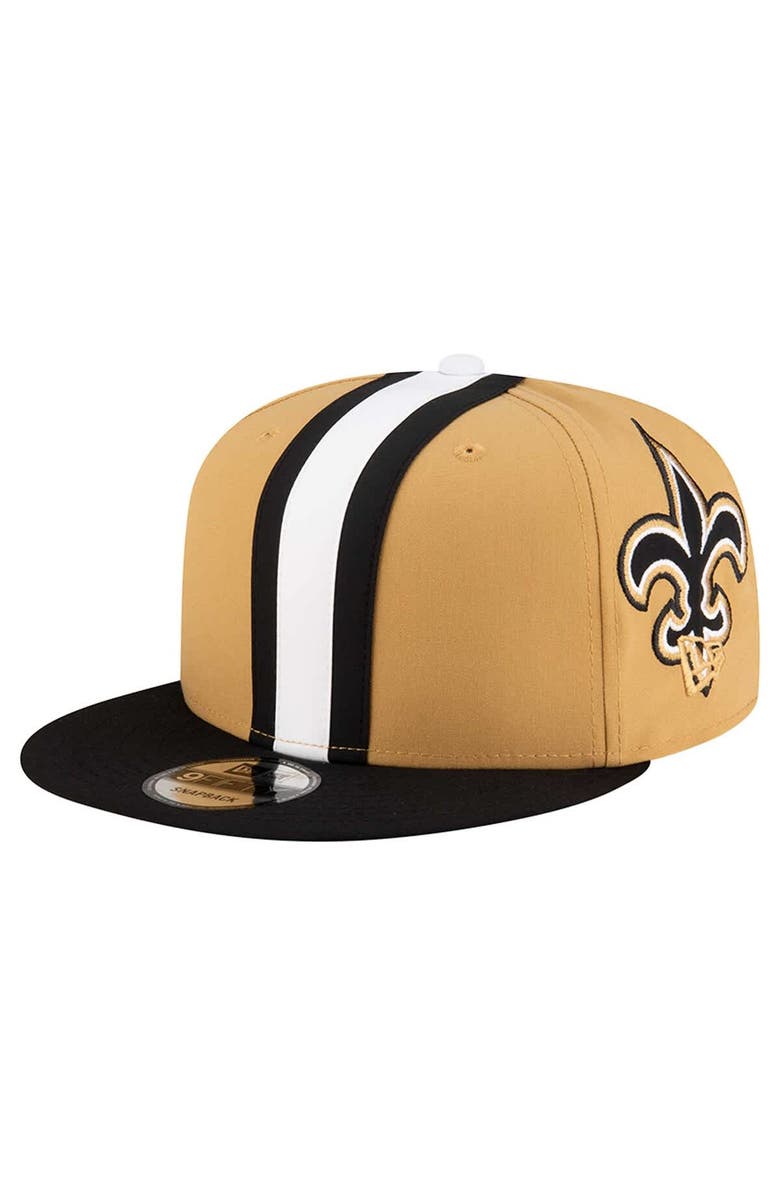 New Era Men's New Era Gold New Orleans Saints Helmet 9FIFTY Snapback Hat, Main, color, Gold