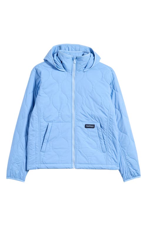 Halfdays Bessie Packable Puffer Jacket In Forget Me Not