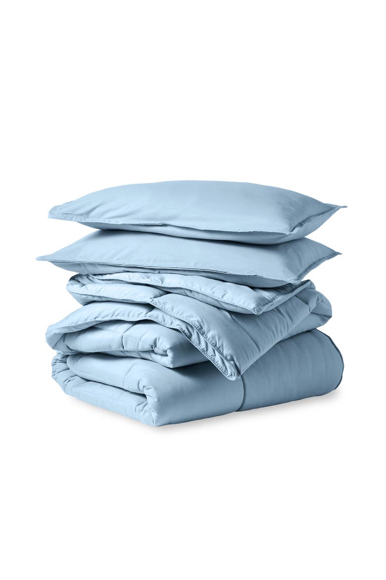 All-Season Down Alternative Comforter Set, Main, color, Light Blue