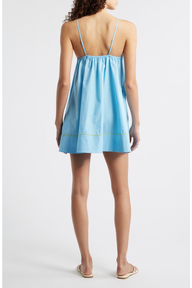 The Grace Stretch Cotton Poplin Dress, Alternate, color, OCEAN MIST