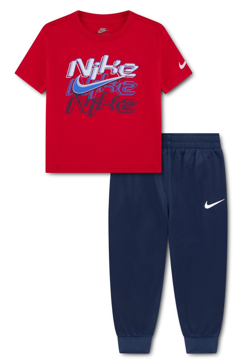 Kids' Nike Tricot Jogger Set, Main, color, MIDNIGHT NAVY