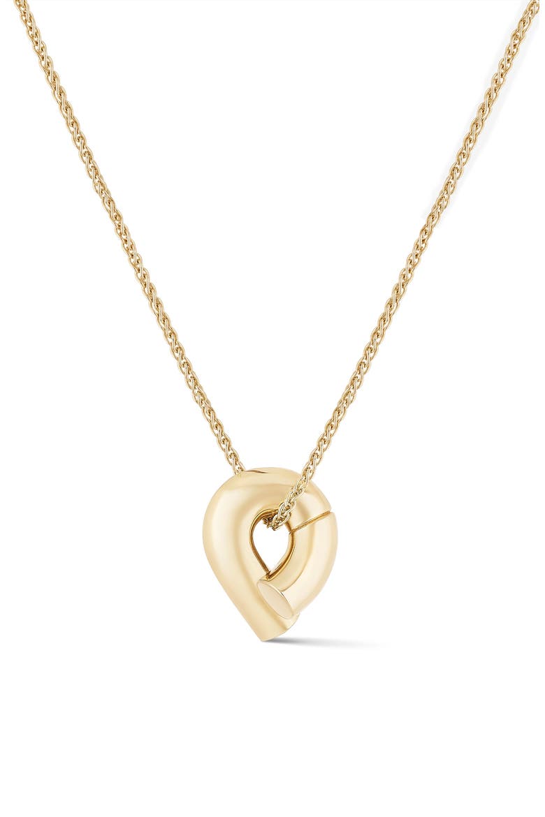Oera Knot Pendant Necklace, Main, color, 18K YELLOW GOLD