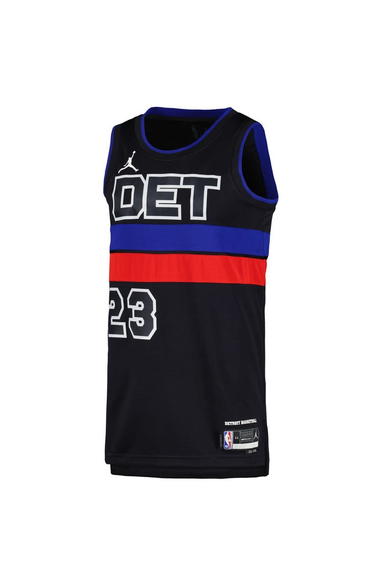Jordan Brand Unisex Jordan Brand Jaden Ivey Black Detroit Pistons Swingman Jersey - Statement Edition, Alternate, color, Black