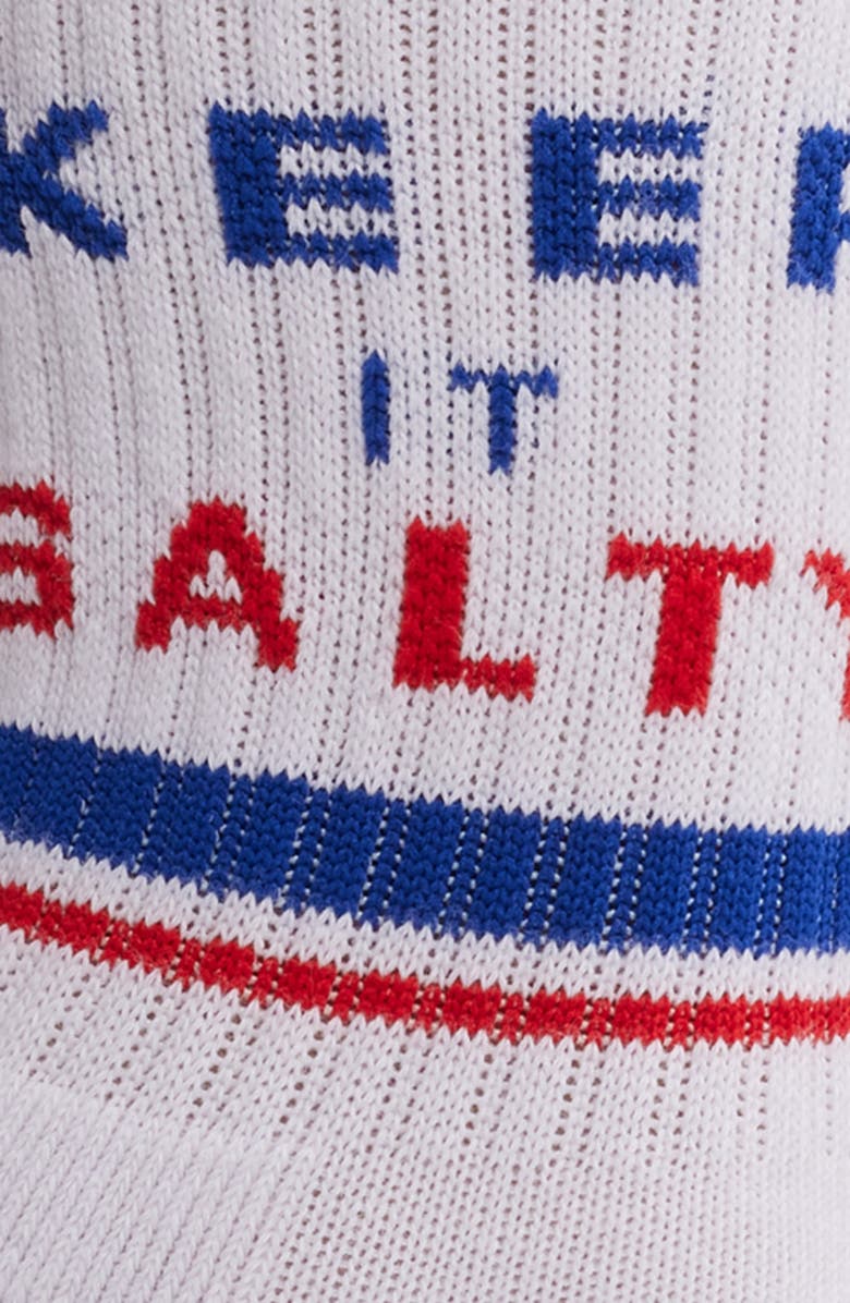 Friday Feelin’ Keep it Salty Crew Socks, Alternate, color, White