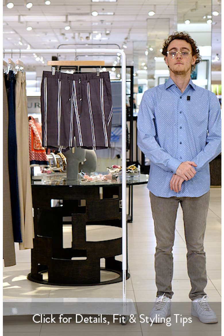 Kane Stripe Stretch Cotton Shorts video