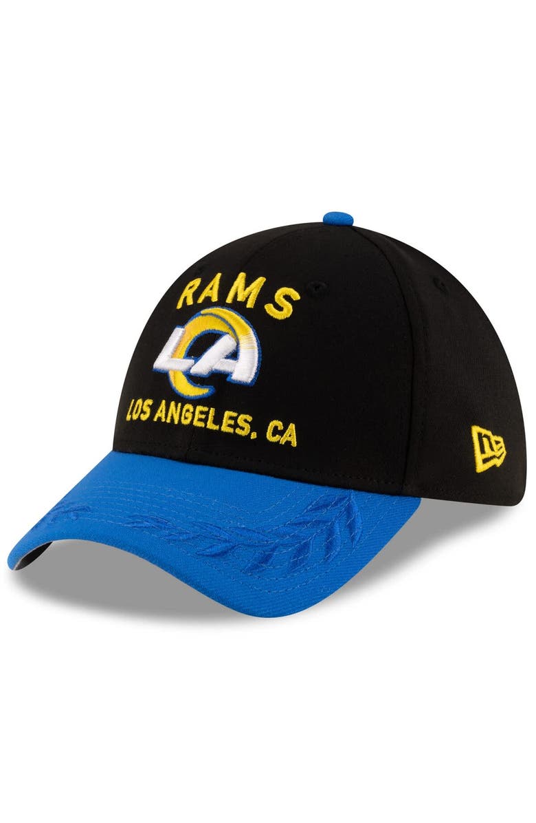 New Era Men's New Era Black/Royal Los Angeles Rams 2025 NFL Draft 39THIRTY Flex Hat, Main, color, Black