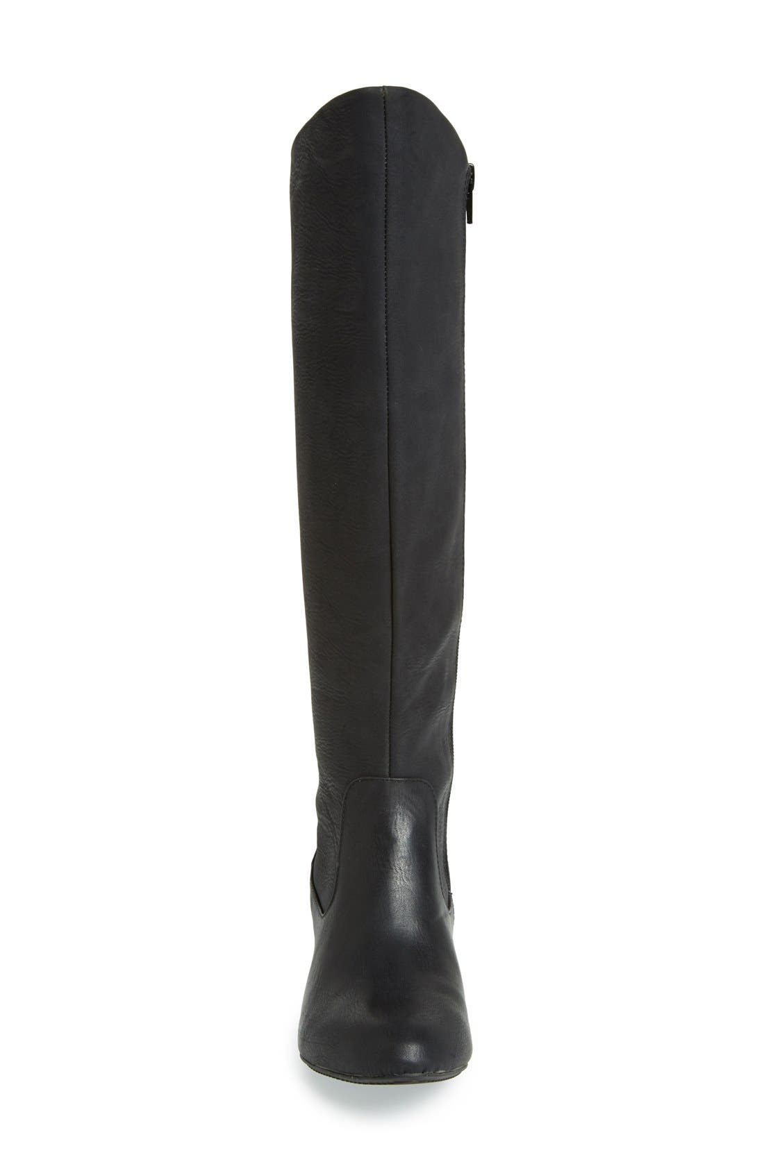 'Try To Explain' Tall Boot, Alternate, color, BLACK