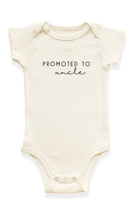 Promoted to Uncle Organic Baby Bodysuit