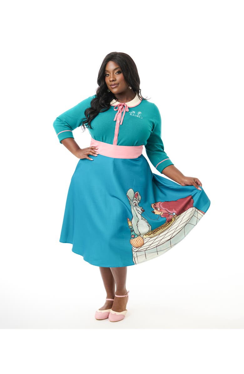 Unique Vintage Plus Size Vivien Swing Skirt, Main, color, 