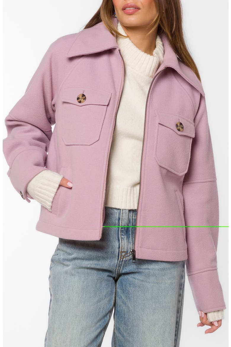 Stassi Felt Jacket, Main, color, MUTED MAUVE