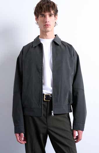 Faux Suede Bomber Jacket