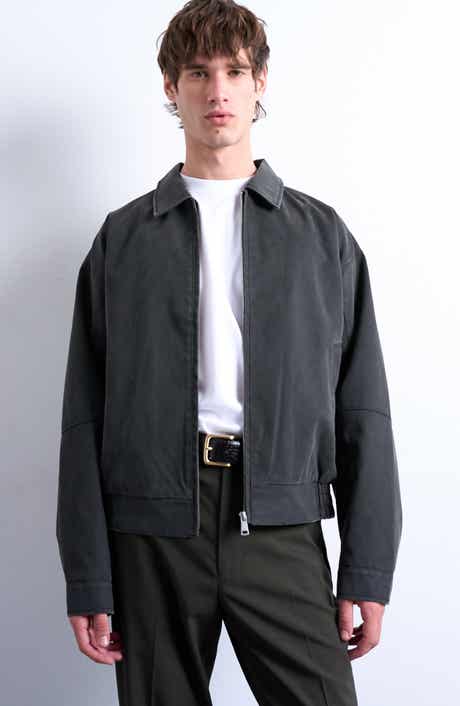 Faux Suede Bomber Jacket