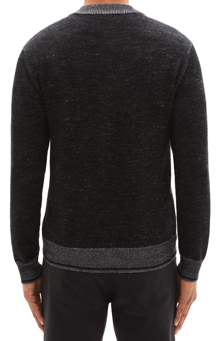 Robert Barakett Vulcan Baseball Sweater Jacket, Alternate, color, Black