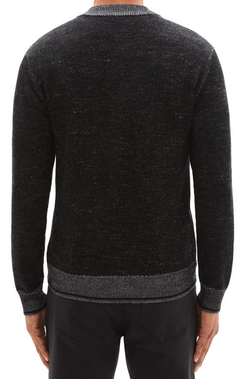 Robert Barakett Vulcan Baseball Sweater Jacket In Black