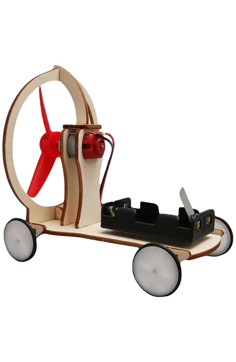 MODBOX DIY Engineering Adventure Kit, Build & 3 Wood Motorized Toy Vehicles, Alternate, color, 