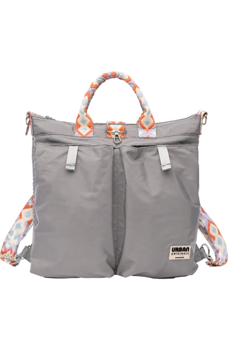 Urban Originals Como Tote Backpack, Main, color, Grey