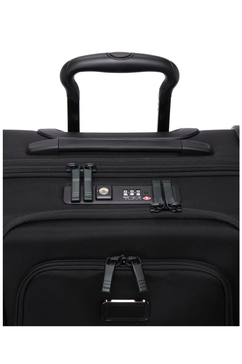 Alpha Large Dual Access Expandable Carry-On, Alternate, color, BLACK