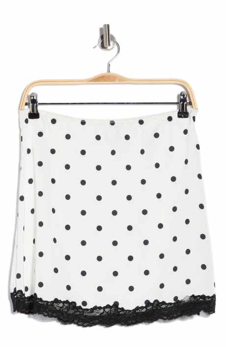 EDIT by JASON WU Polka Dot Slip Miniskirt