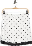 EDIT by JASON WU Polka Dot Slip Miniskirt