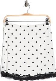 EDIT by JASON WU Polka Dot Slip Miniskirt