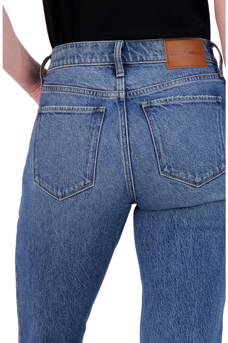 Zoe High Waist Straight Leg Jeans, Alternate, color, PELICAN GROVE FRAY