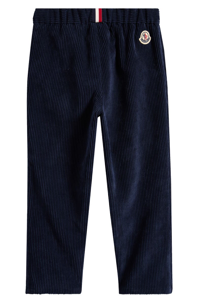 Moncler Kids
Stretch Corduroy Pants, Alternate, color, Navy