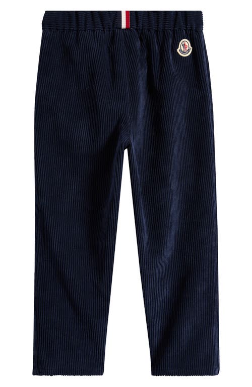 Moncler Kids' Stretch Corduroy Pants In Black