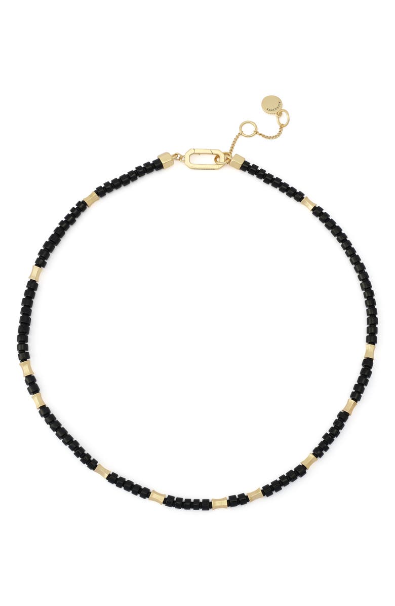 AllSaints Beaded Collar Necklace, Main, color, 