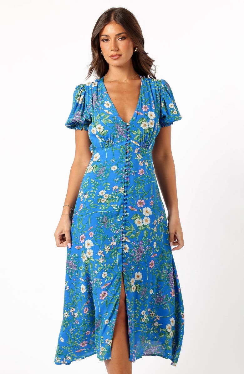 Petal & Pup Brax Floral Midi Dress, Alternate, color, 