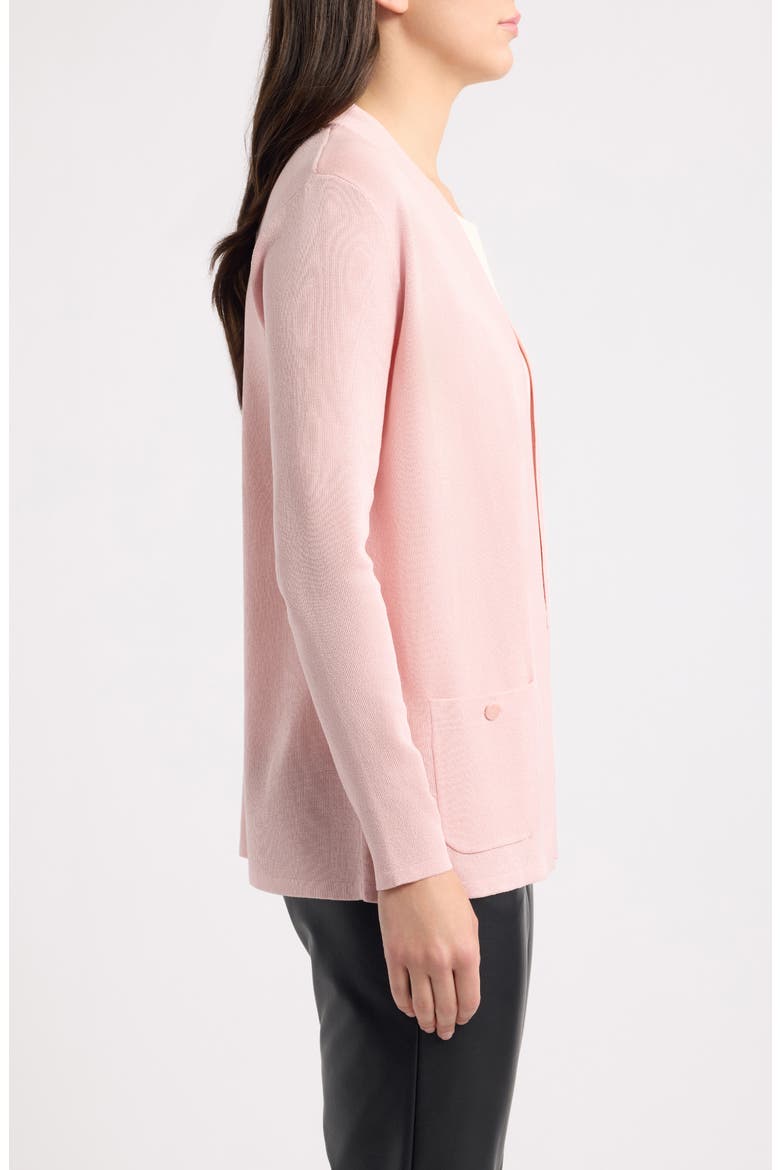 Malibu Open Front Cardigan, Alternate, color, PINK BLUSH