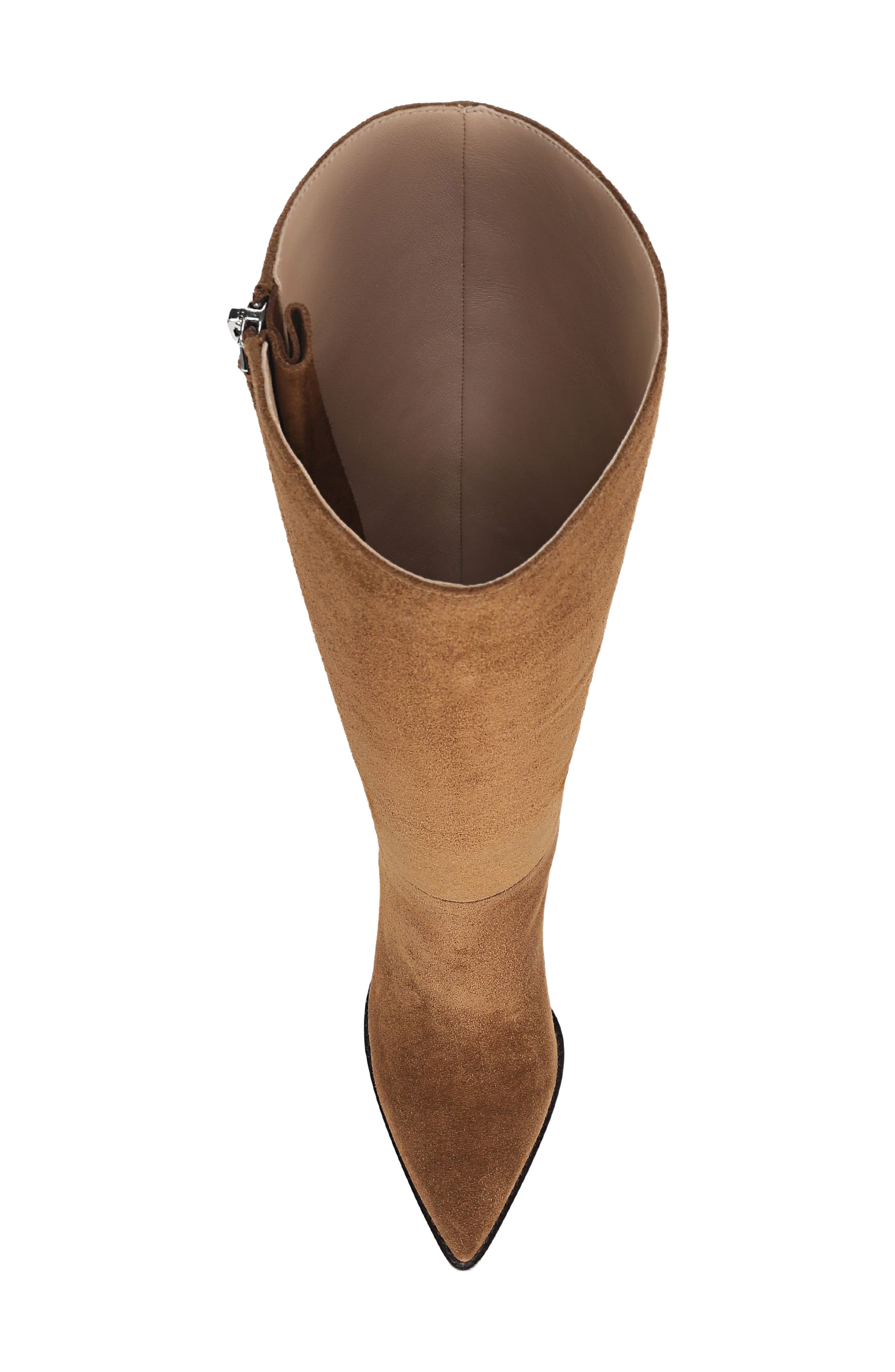 Levanne Leather Knee High Boot, Alternate, color, CHESTNUT SUEDE