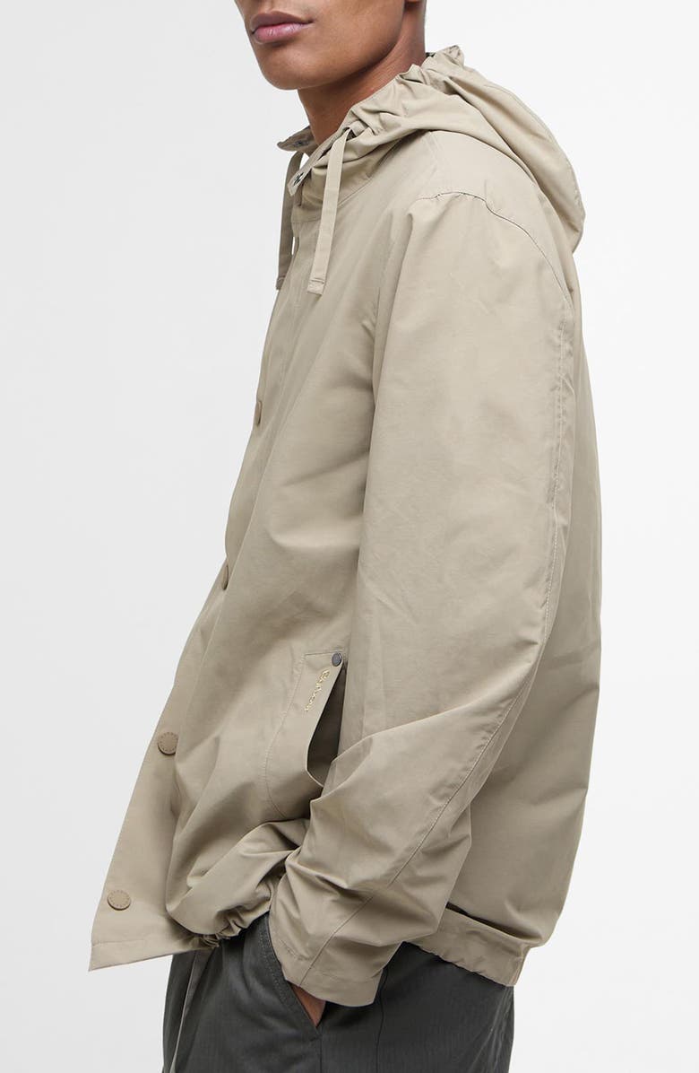 Barbour Quay Water Resistant Hooded Jacket, Alternate, color, Washed Stone/Bleached Pine