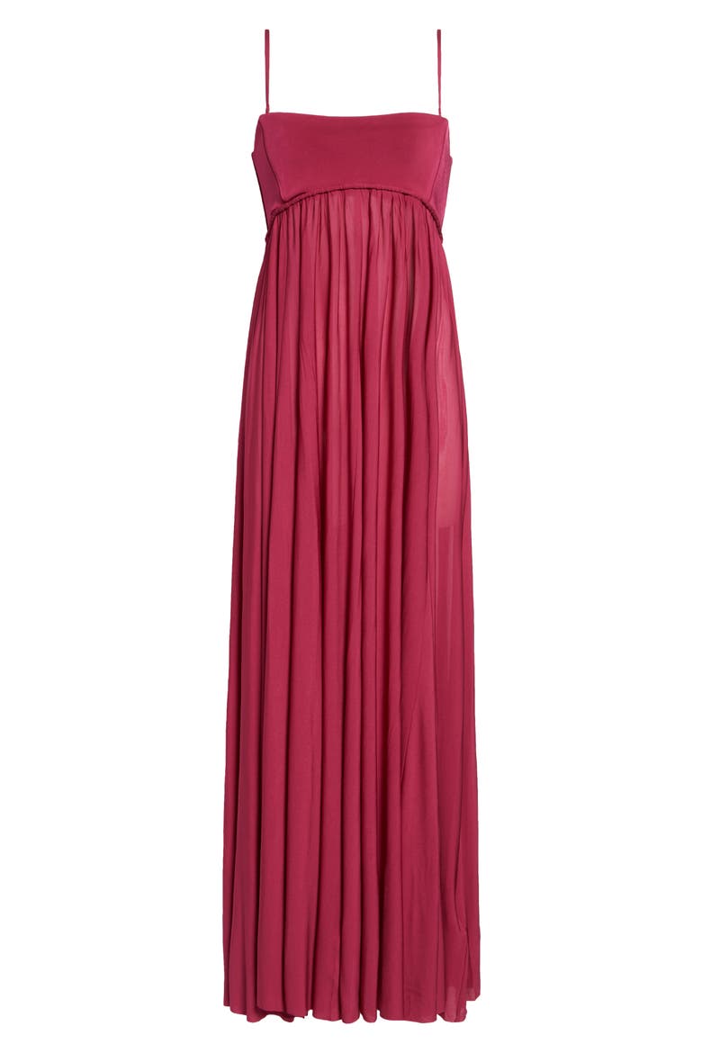 Luna Jersey Bandeau Gown, Alternate, color, FUCHSIA