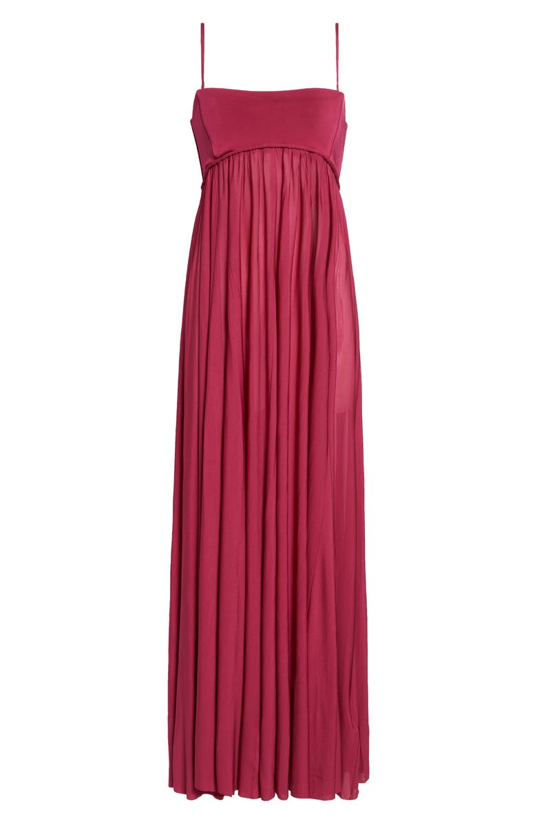 Zimmermann Luna Jersey Bandeau Gown, Main, color, Fuchsia