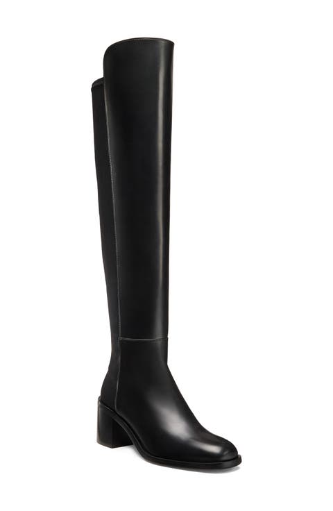 ★STUART WEITZMAN ★ ブーツ Stuart Weitzman Jax Leather Boots | Black | FARFETCH