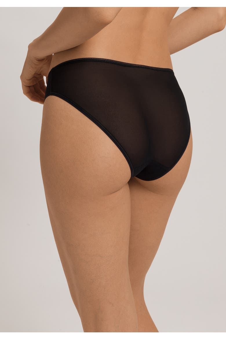 Smooth Illusion Semi-Transparent Tulle Bikini, Alternate, color, Black