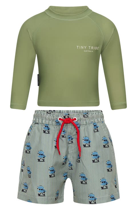 Wave Core Two-Piece Rashguard Swimsuit (Baby)