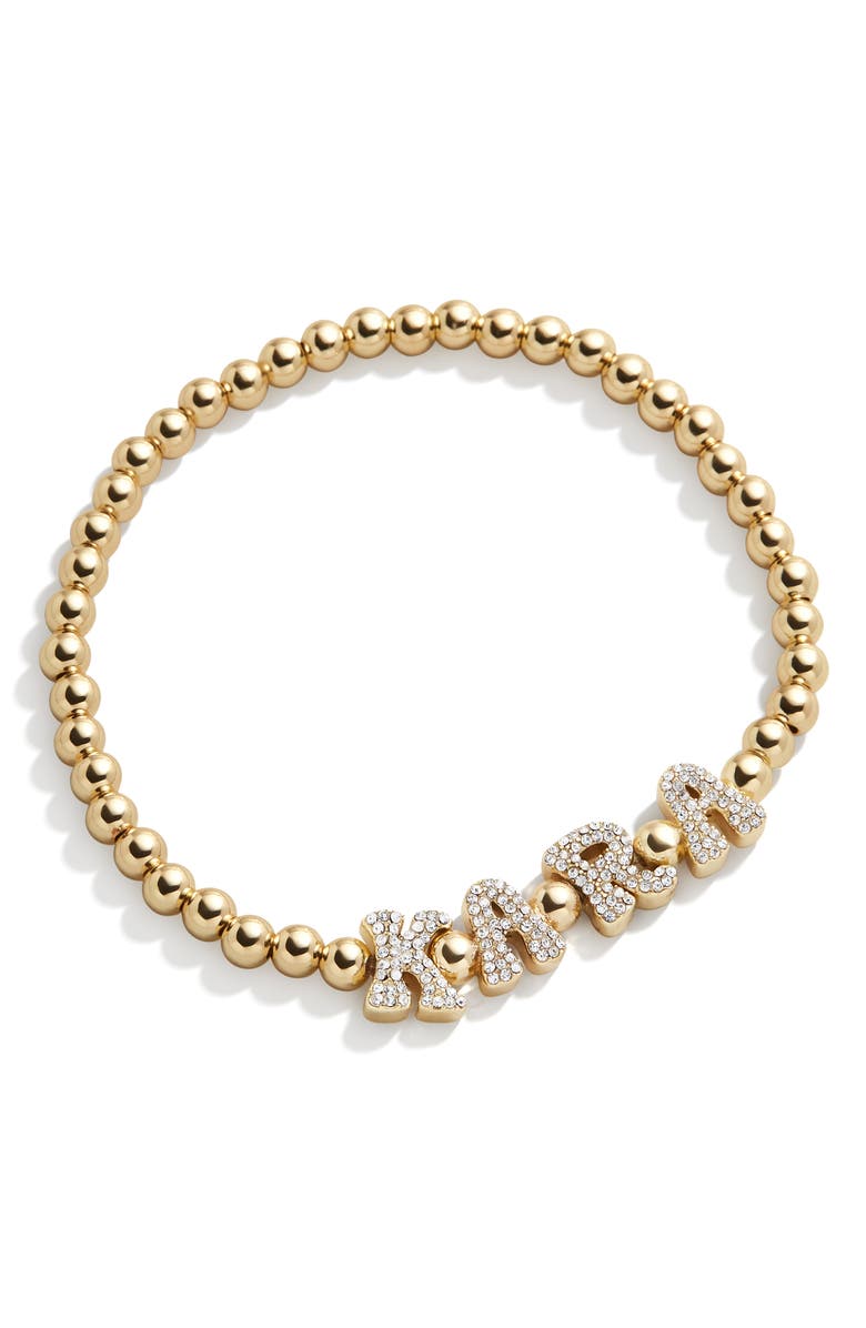 BaubleBar Pisa Custom Retro Stretch Bracelet, Main, color, Gold