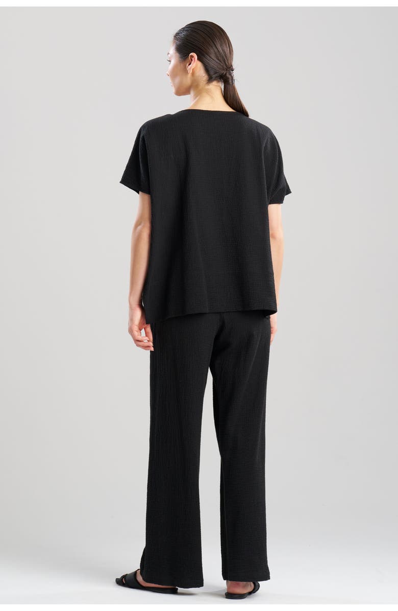 Natori Onsen Wedge Top, Alternate, color, Black