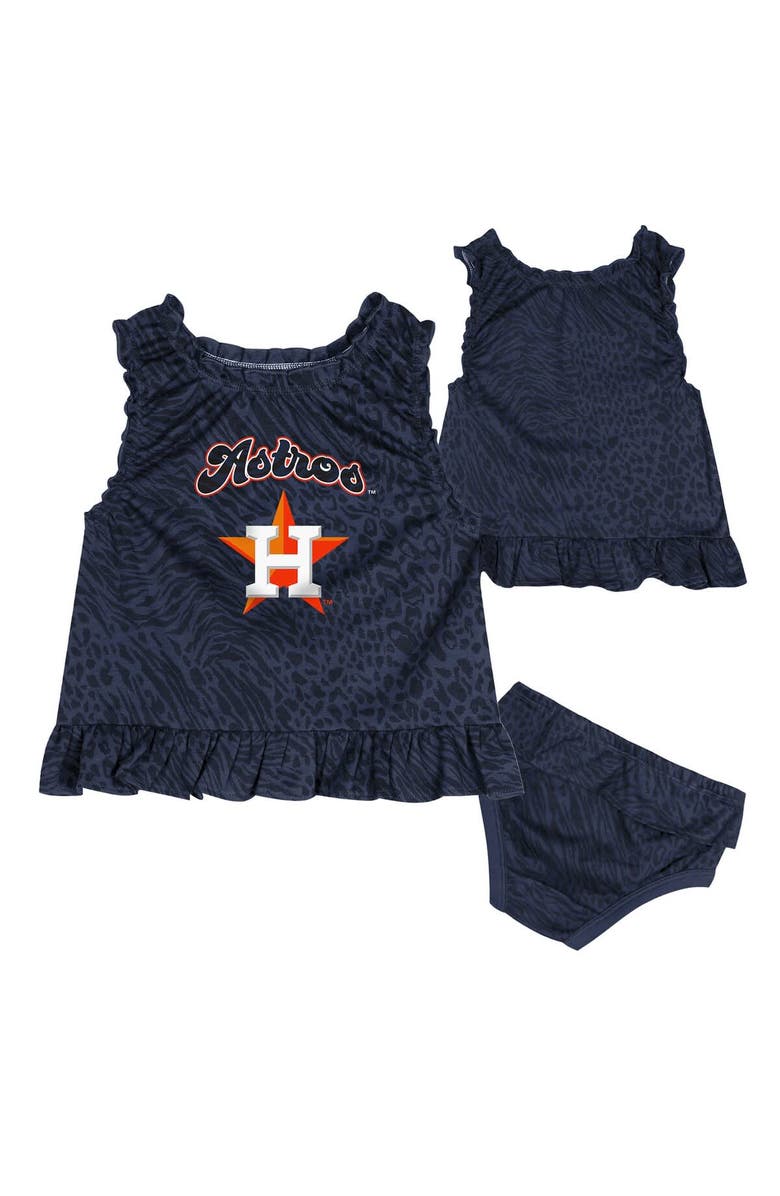 Outerstuff Infant  Navy Houston Astros Playground Dress & Bloomers Set, Main, color, Navy