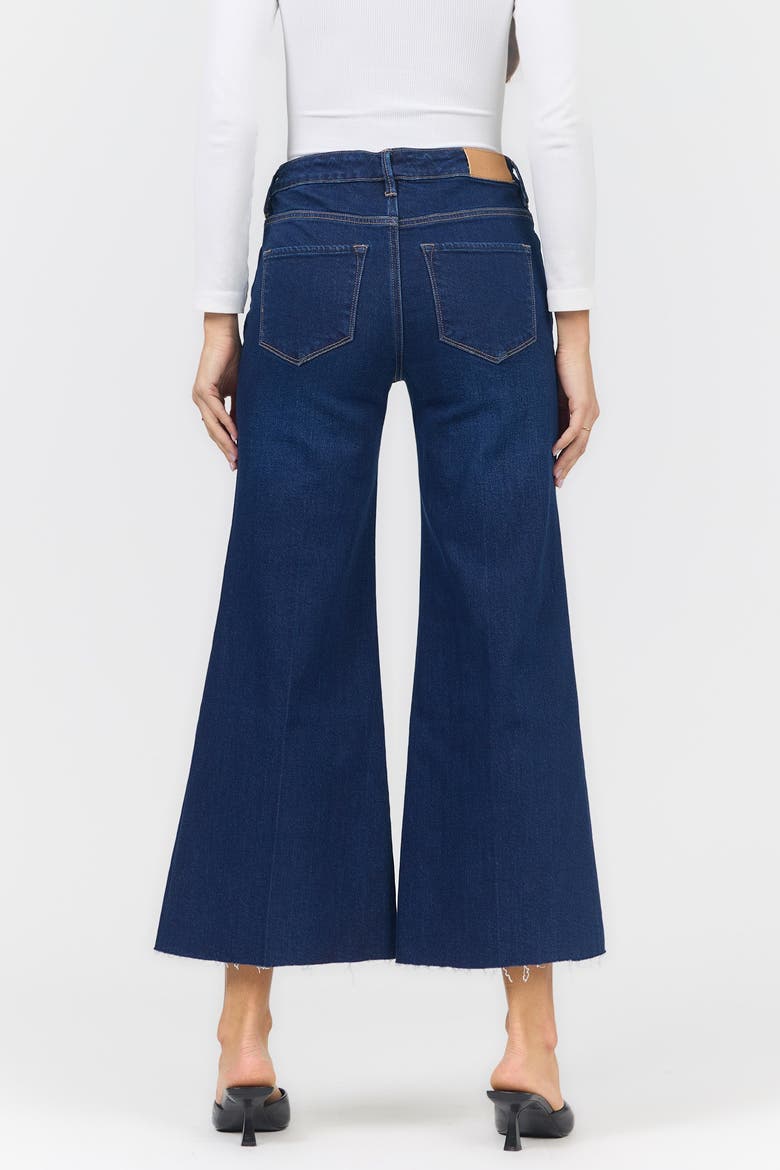 Bowie High Waist Raw Hem Wide Leg Jeans, Alternate, color, Star Demand