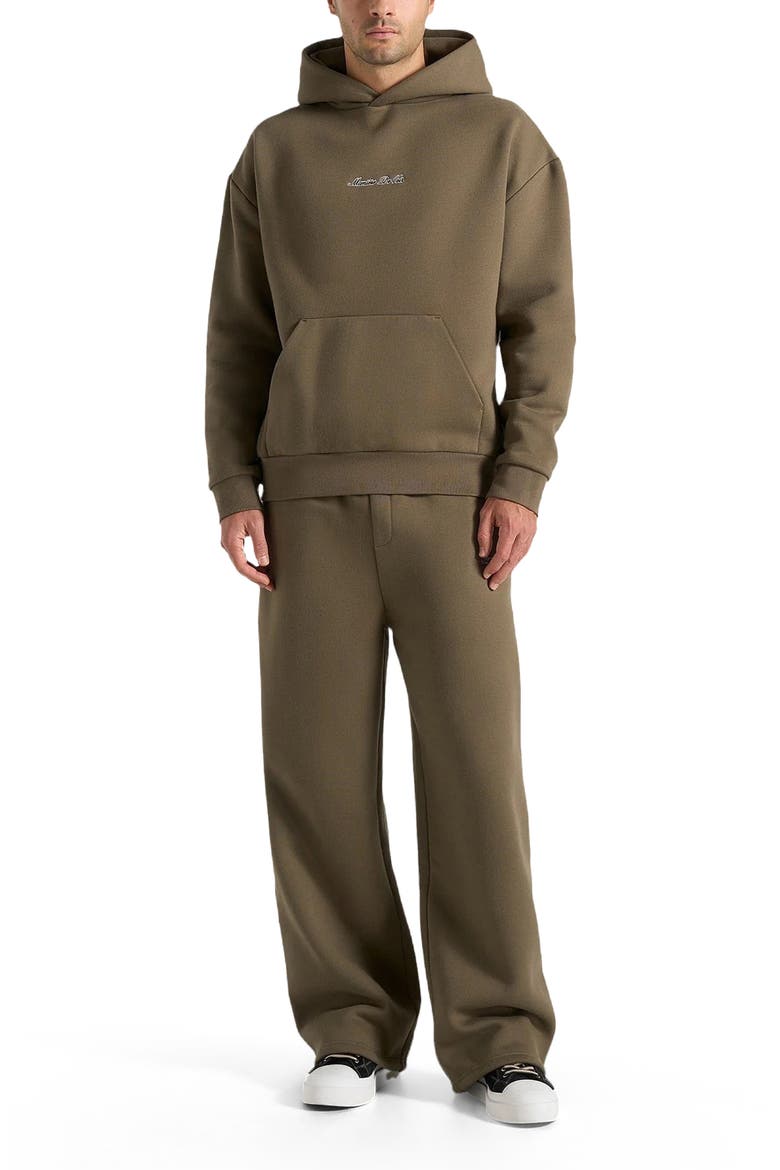 Unisex Signature Relaxed Fit Hoodie, Alternate, color, Olive