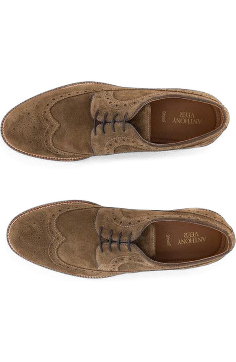 Anthony Veer Hamilton Wingtip Derby, Alternate, color, Cigar Suede