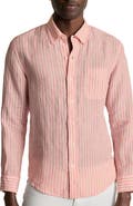 Bonobos Slim Fit Stripe Linen Button-Down Shirt