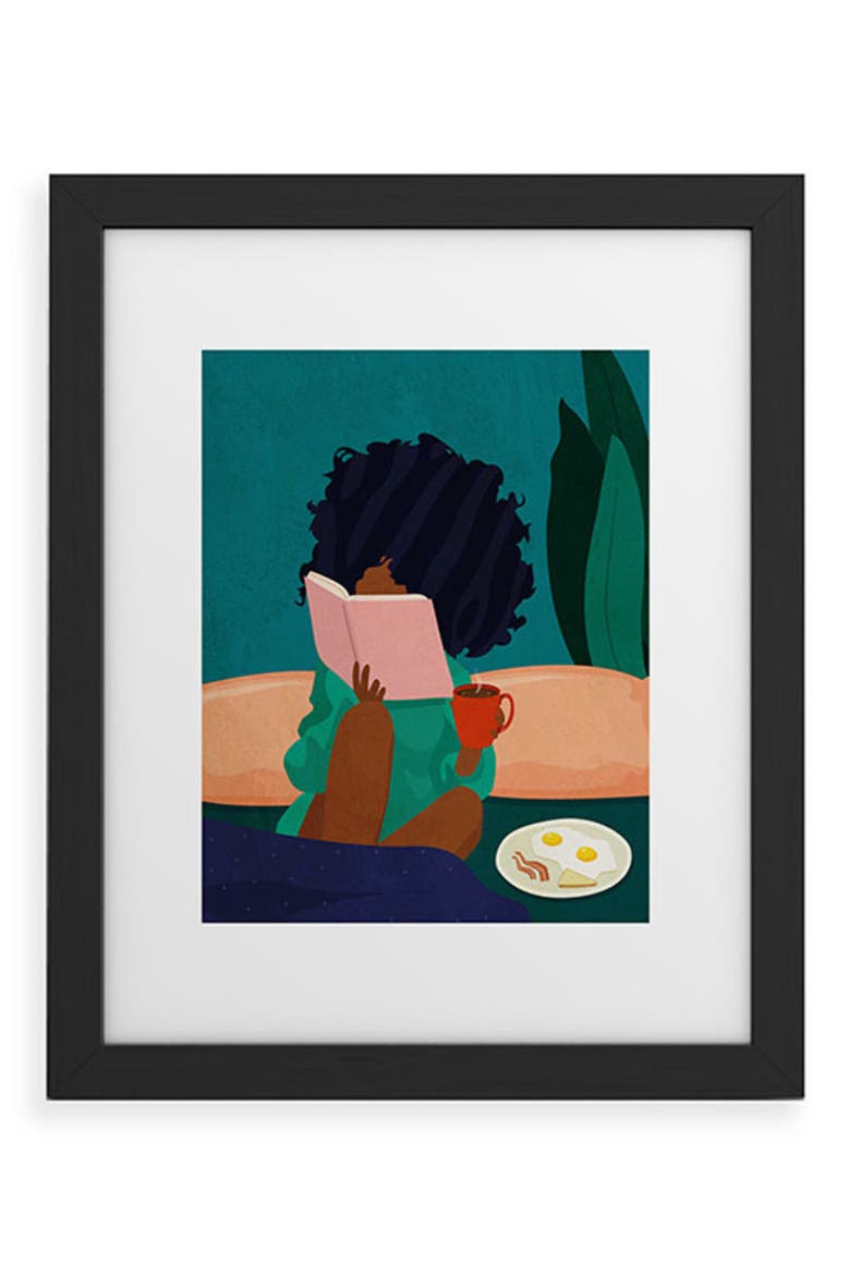 Stay Home No. 5 Framed Wall Art, Main, color, BLACK FRAME 18X24