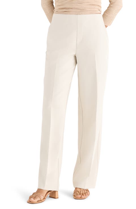 Lenox Accent Stitch Wide Leg Stretch Pants