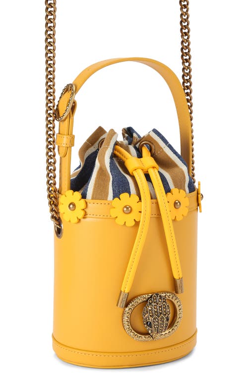 KURT GEIGER KURT GEIGER LONDON SMALL CHELSEA LEATHER BUCKET BAG
