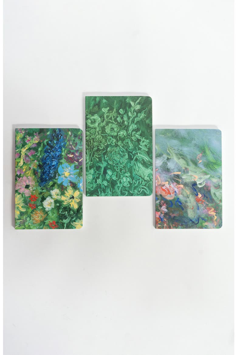 Set of Three Pocket Journals - Impressions of The Secret Garden, Alternate, color, Green